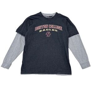 Vintage Boston College Eagles Shirt Mens Size Large Long Sleeve Colosseum NCAA